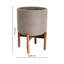 Valetta Speckled Planter with Stand -421702472-421702473