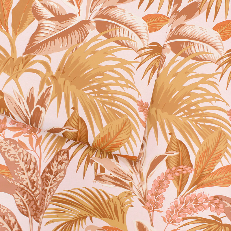 Papier peint adhésif Palm Havana, Orange