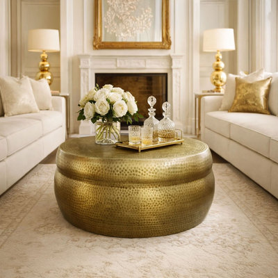 Zareen Aluminum Top Coffee Table