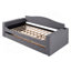 Lit de jour rembourré avec accoudoirs de rangement, lit gigogne et système audio Bluetooth intégré-727002467-727002466