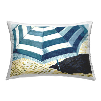  Striped Polyester Throw Pillow