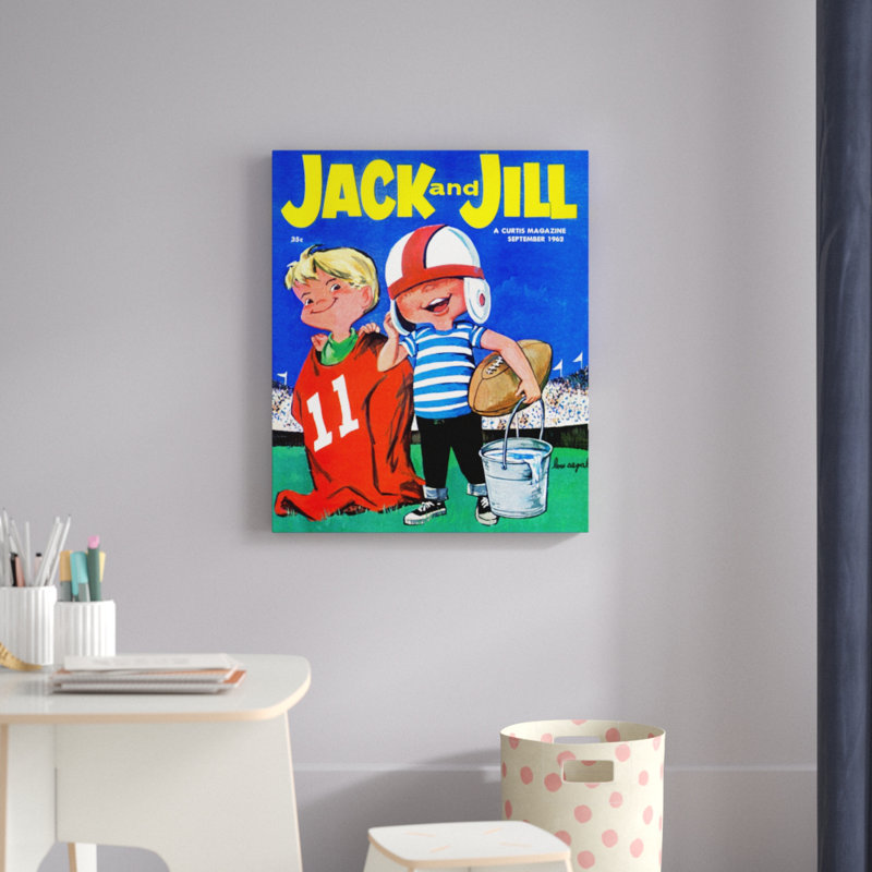 'Rugby Players' Print on Wrapped Canvas, 29" H x 24" W