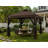 10 Ft. W x 10 Ft. D Metal Patio Gazebo for Backyard with Wheeled Storage Bag Coffee-108926346