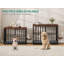 Meuble de cage d'angle pour chien Gurmukh-787019114-787019115