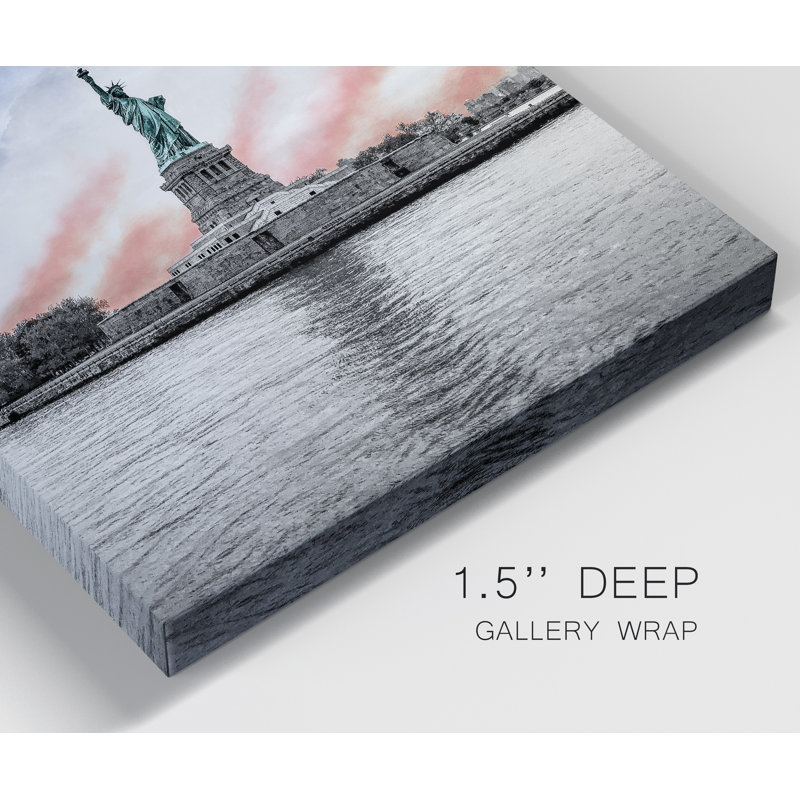 Statue of Liberty - reproduction de photo sur toile tendue, H 48 po x l 36 po x P 1 po