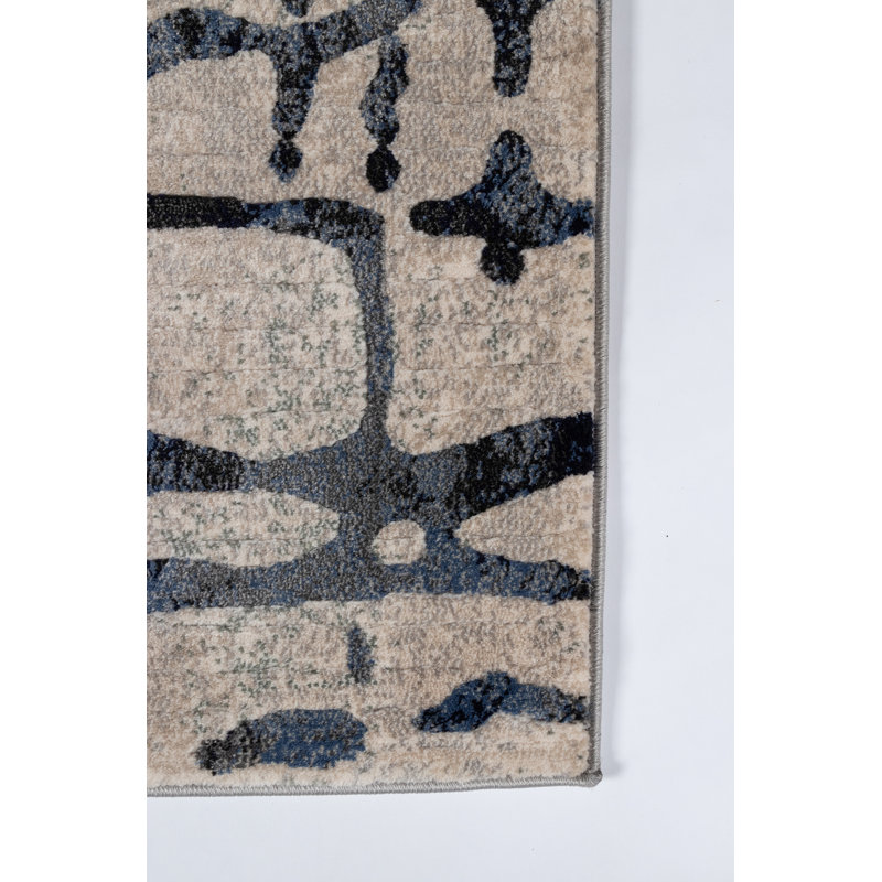 Abstract Indoor Rug, Rectangle 3'11" x 5'7"