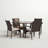 Tahirul 4 - Person Patio Dining Set Umbrella Hole Included Round Table with Cushions Included-551997172