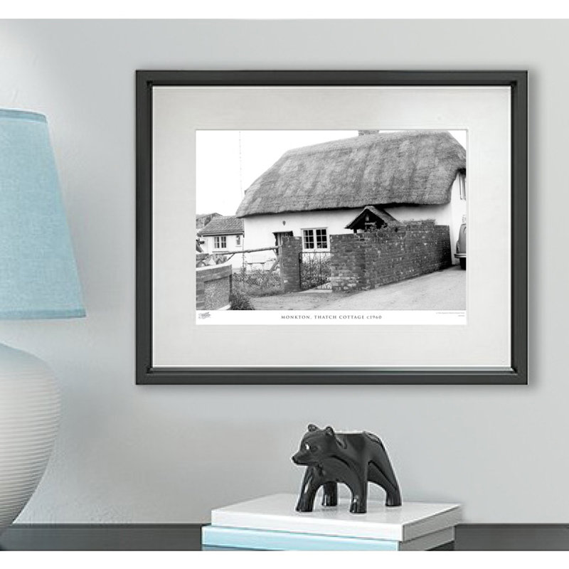 Monkton, Thatch Cottage C1960 by Francis Frith - Single Picture Frame Print, 28cm H x 36cm W x 2.3cm D
