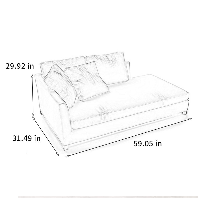 Chaise en pin confortable et élégante, Orienté à gauche (vu de face)
