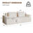 Convertible Ergonomic Polyester Sofa For Gaming And Relaxing - No Installation Needed With Waterproof Features