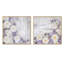 Ensemble de 2 fleurs de magnolia blanches et mauves - collage carré floral-1362315824-1362315826