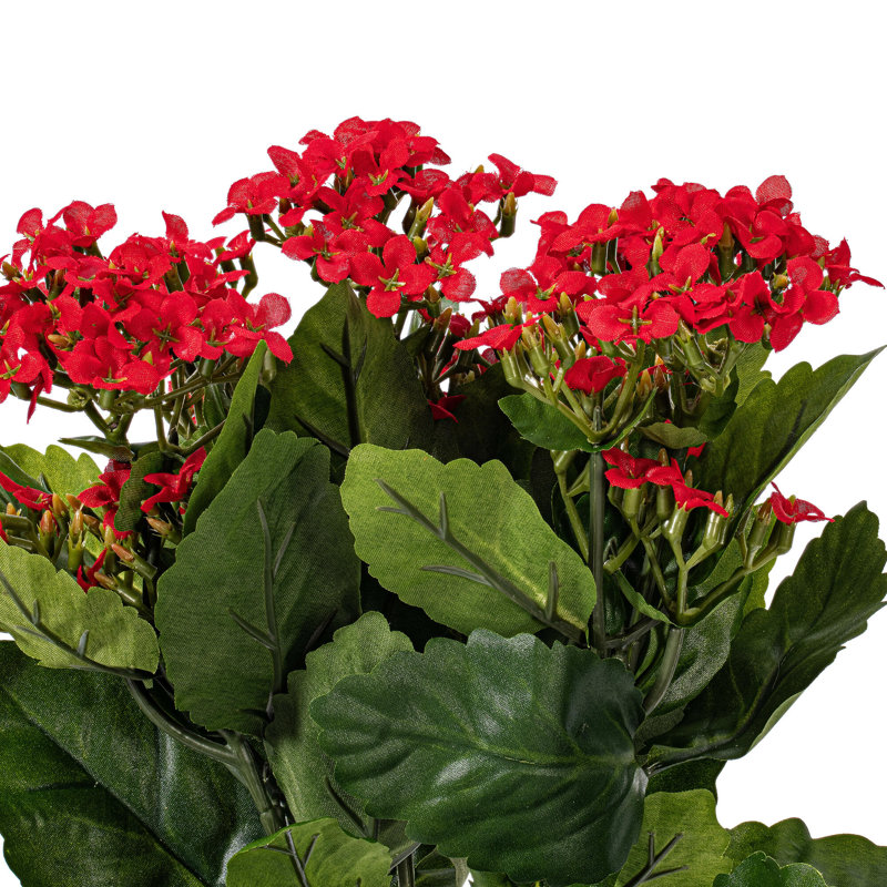 Artificial Kalanchoe Bush, Red