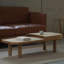 Wabi-sabi simple solid wood coffee table