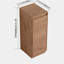 Petite armoire de rangement autoportante 12 po, portes à fermeture douce, chêne imitation, contreplaqué (emballage KD)