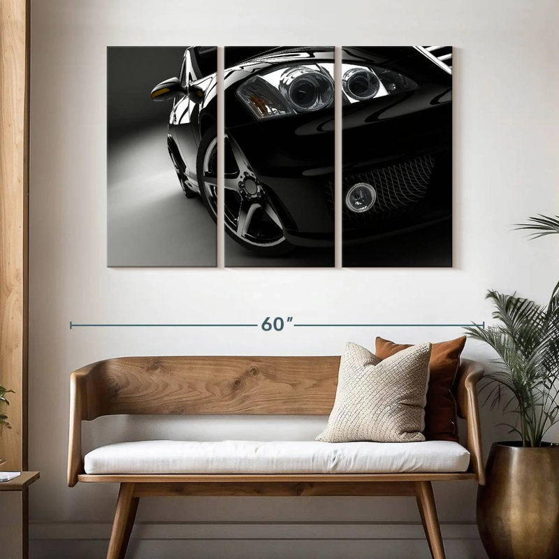 Phares de voiture noirs Mehar, H 32 po x l 50 po