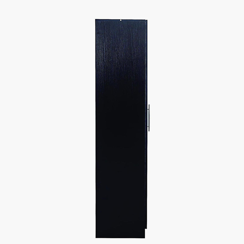 Armoire de rangement murale empilable, Noir