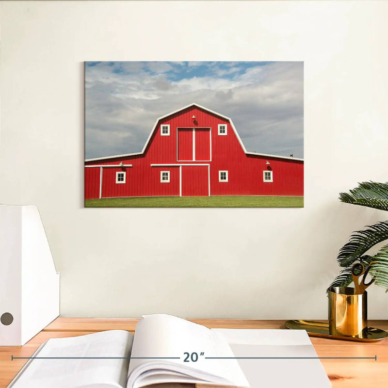 Freshly Painted Barn, 8" H x 12" W