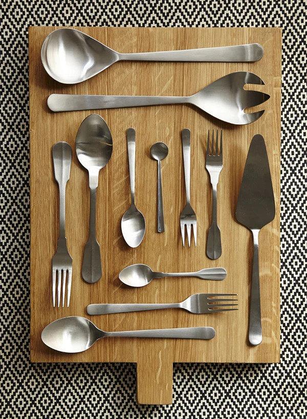 Canvas Home Oslo Salad Servers, Steel
