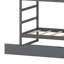 Lit superposé peu encombrant avec lit gigogne et escalier de rangement-1164078207