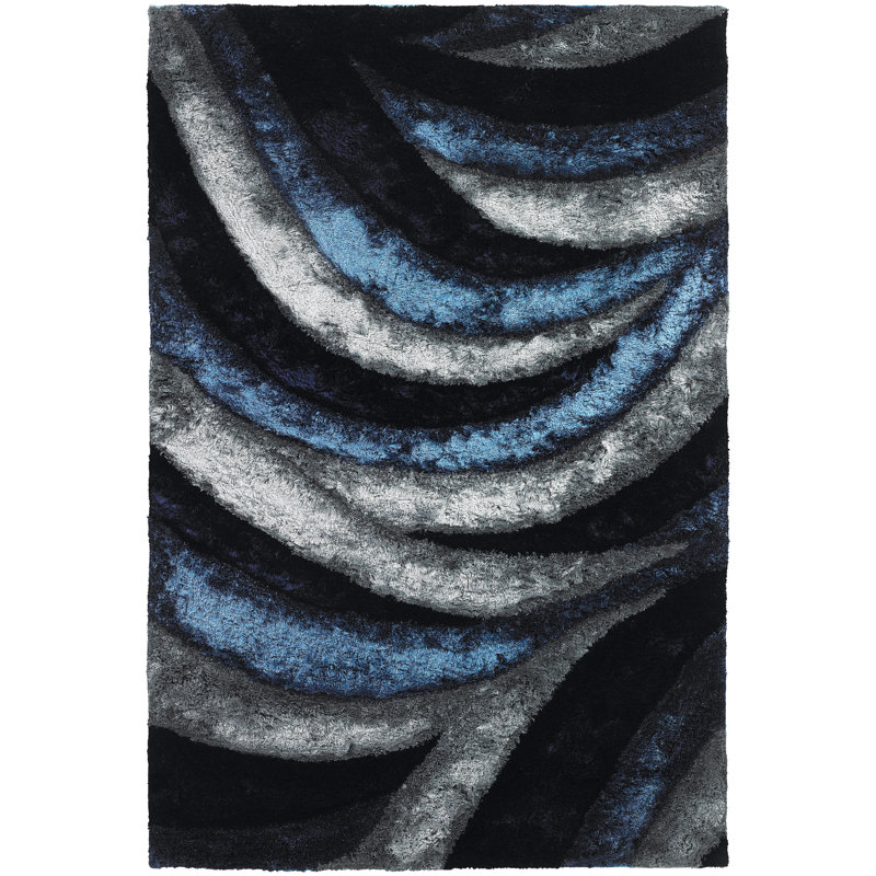 Tapis en polyester tissé à la main à motif abstrait multicolore à motif abstrait flamand, Rectangulaire 9 pi x 13 pi