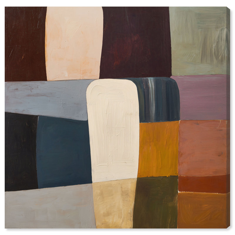 Colour Panels II Canvas Print Modern Wall Decor by , 12"H x 12"W, Gallery Wrapped
