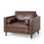 Dark Brown Faux Leather