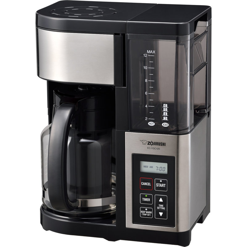 Zojirushi 12-Cup EC-YGC120XB Fresh Brew Plus Coffee Maker, Stainless