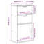 Sorina 40cm Solid Wood Sideboard