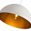 Luminaire suspendu dôme blanc réglable 15,75 po-387562683