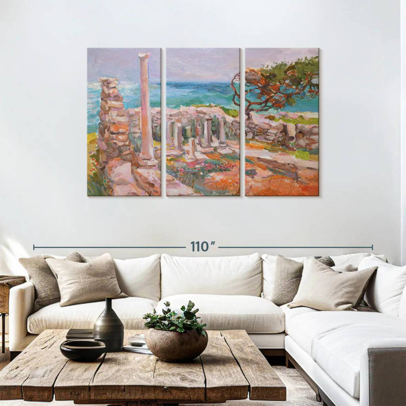 Lilie Aegean Sea Colonnes, H 48 po x l 74 po