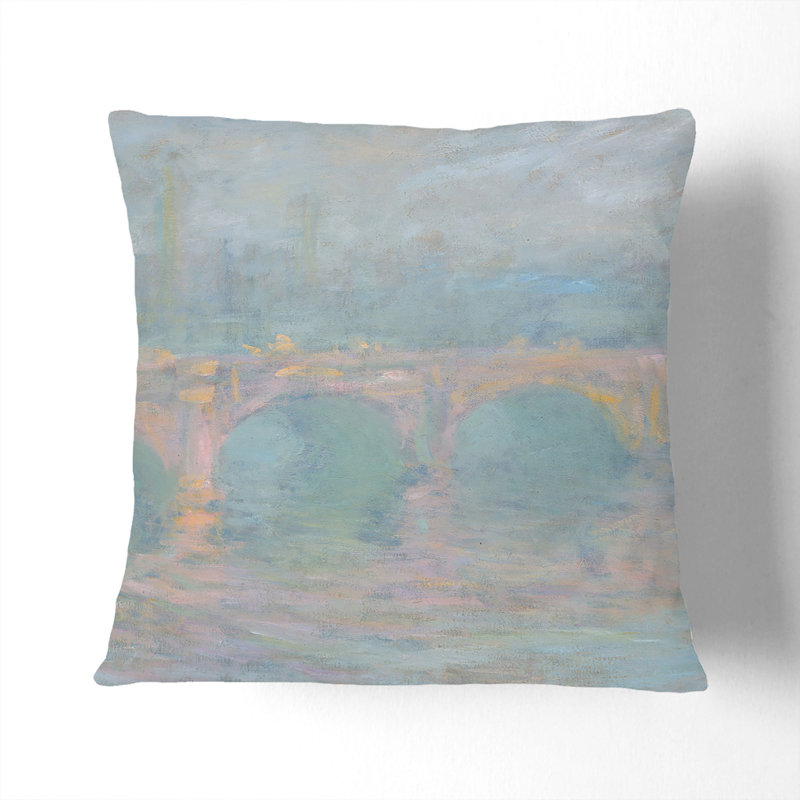 Waterloo Bridge in London Vol.2 Scatter Cushion, 55cm H x 55cm W x 20cm D