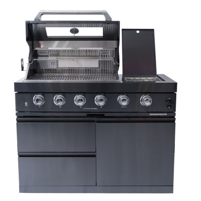 Îlots de cuisine d'extérieur en acier inoxydable