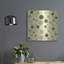 «Fade To Grey Dark and Light Grey and White Dots» par Sabrina Balbuena, art mural en métal-1942915932