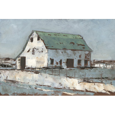 'Plein Air Barn II' by Ethan Harper - Painting Print