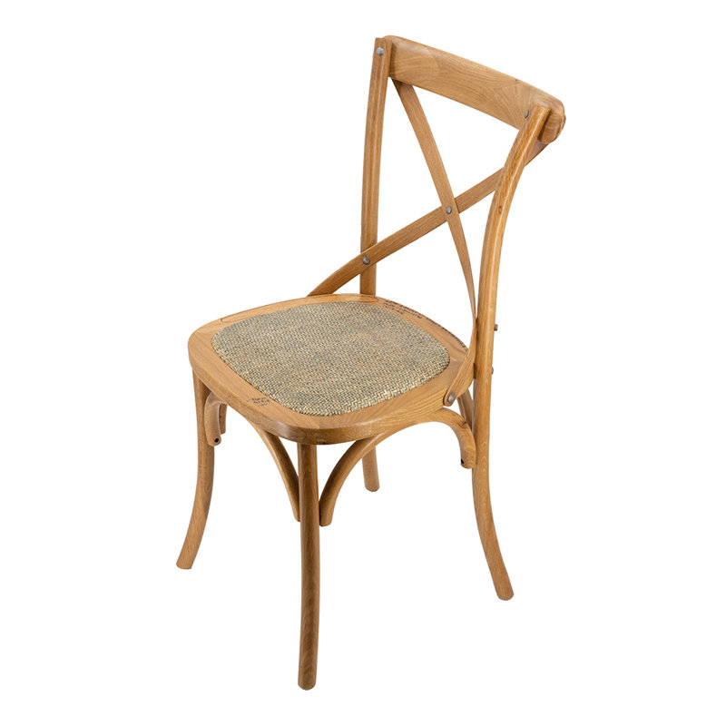 Chaise empilable en bois 19 po, Naturel