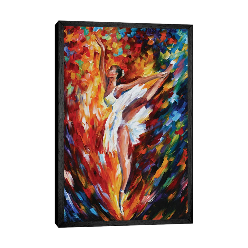 Flight by Leonid Afremov - Painting on Canvas, Black Framed Canvas, 66.04 cm H x 45.72 cm W