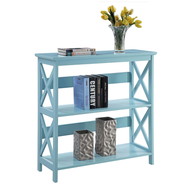 Darek Etagere Bookcase, Sea Foam