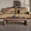 Table basse en noyer moyen