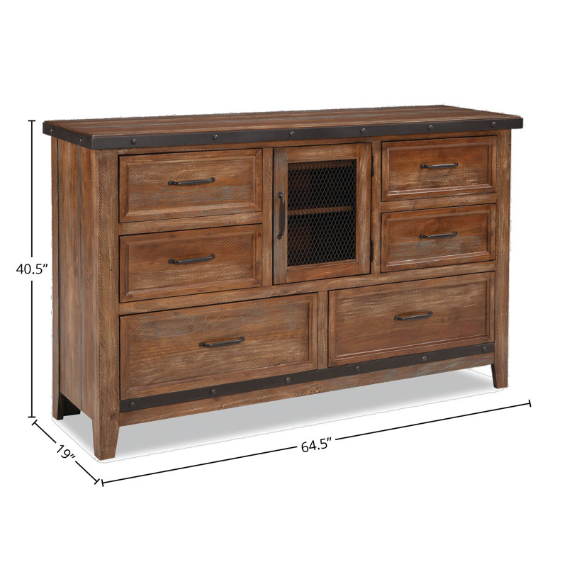 Kaila 6 Drawer Combo Dresser