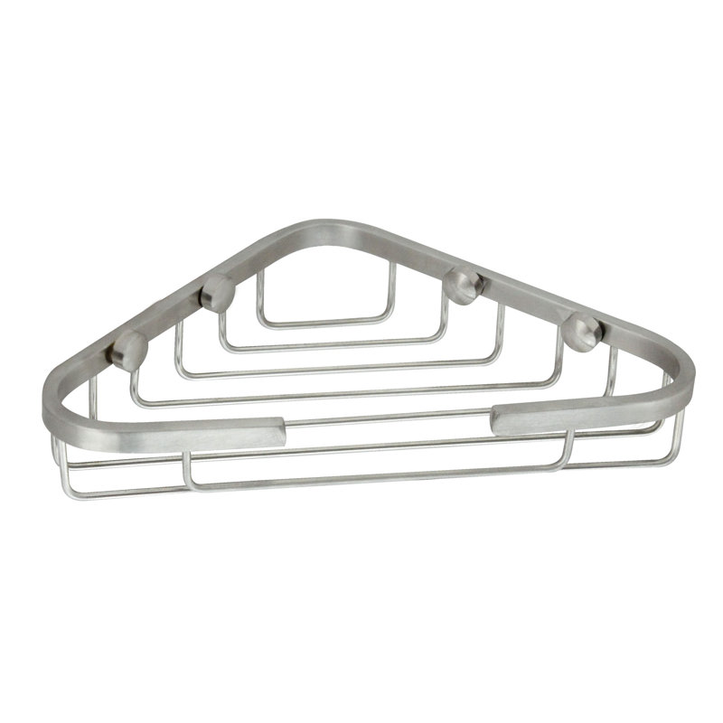 Drill / Screw Stainless Steel Shower Shelf, Satin Nickel