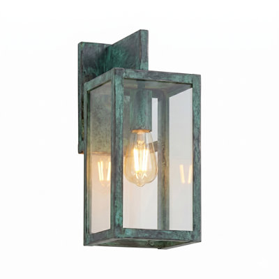Applique murale Brass Traditions - Westbrook - 1 lumière - 33 cm - Vert verde - Laiton massif - Style Off the Wall