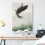 Leaping Carp Fish by Ohara Koson - Wrapped Canvas Art - Wrapped Canvas-55365286