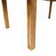 Table extensible en bois avec conception à lattes rustiques pour un repas en plein air