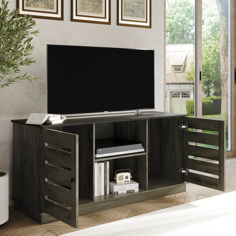Crédence de rangement l 15,76 po Abbriella, Brun