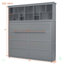 Grand lit escamotable mural avec tablettes supérieures et USB-1968835557