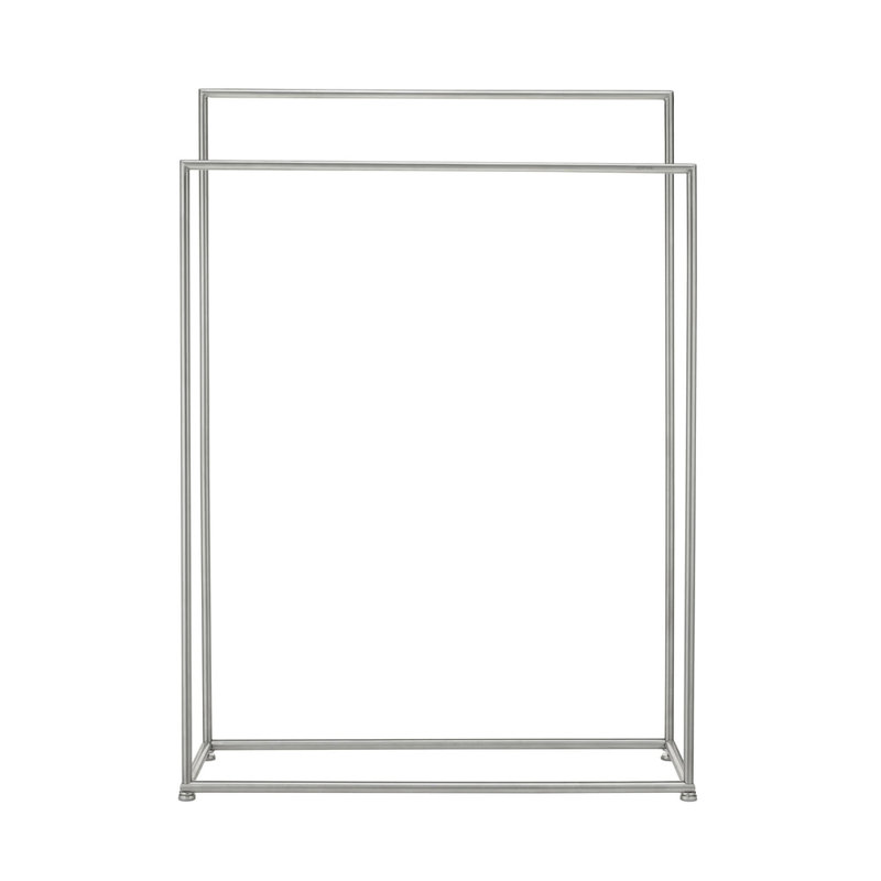MODO Free Standing Towel Rack - Brushed Stainless Steel, Brushed Stainless Steel
