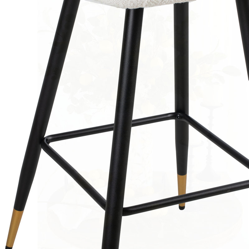 Tabouret de bar 30 po de style moderne avec sièges blancs, Tabouret de bar (siège d'une hauteur de 30 po)