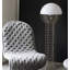  Lampe sur pied art déco Pantin | Forme de ressort avec plateau en acrylique | Conception inspirée de Verner Panton