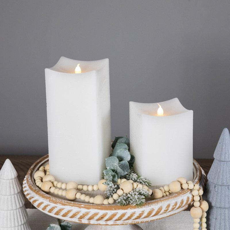 Unscented Flameless Candle, White