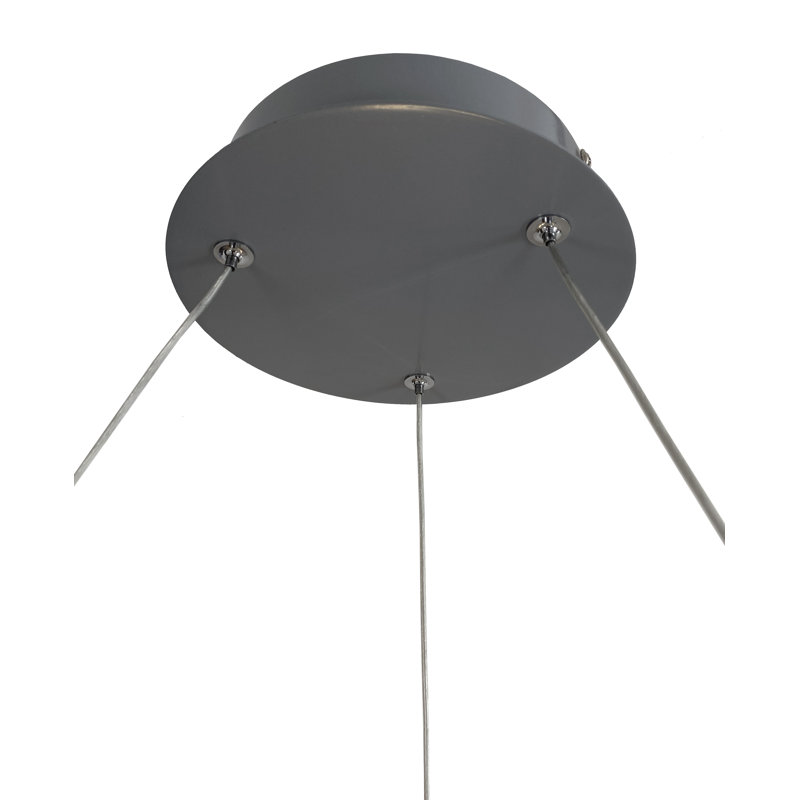 LED Chandelier, Gray